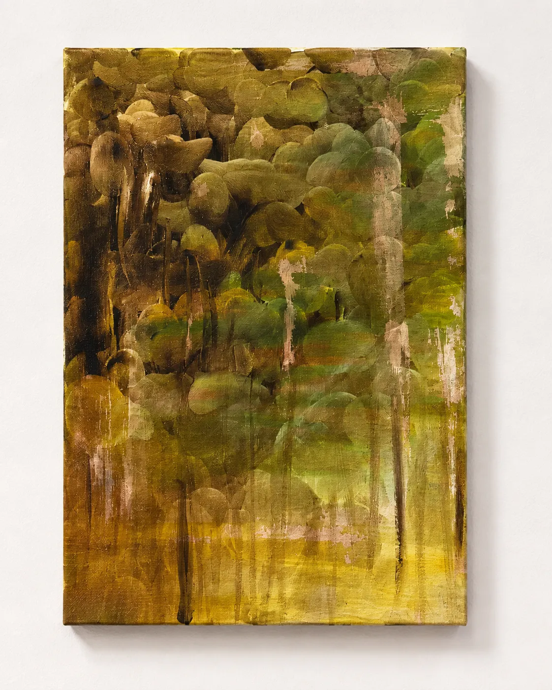 Piccola foresta, 2025, Acrilico su tela, 30 × 40 cm