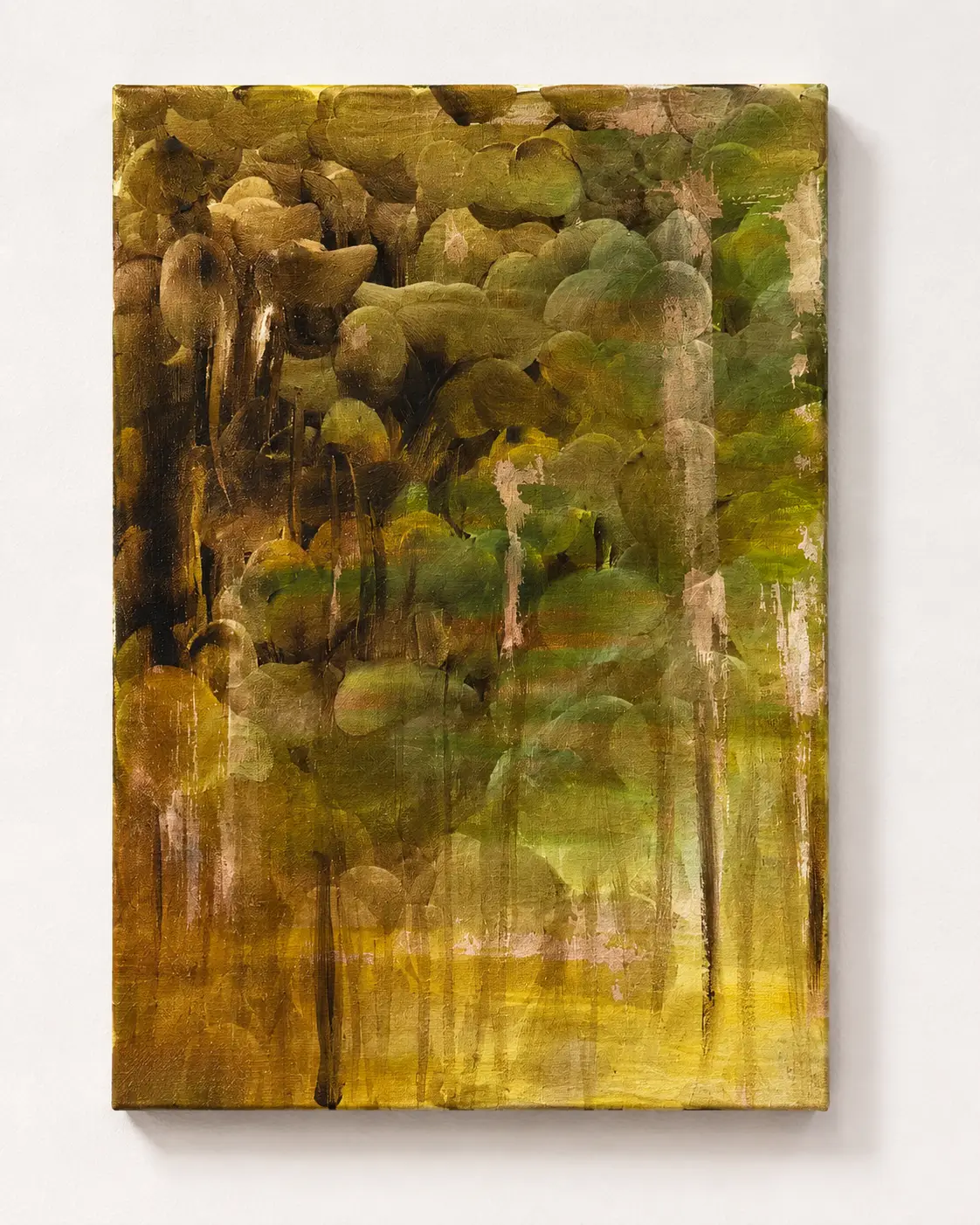 Piccola foresta, 2025, Acrilico su tela, 30 × 40 cm