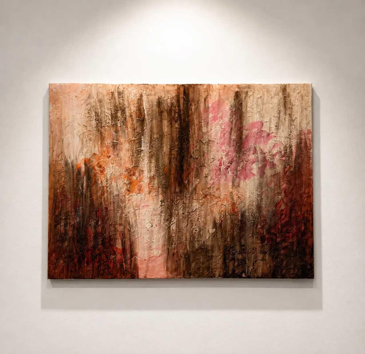 RosaRosso, 2025, Acrilico su tela, 60 × 80 cm
